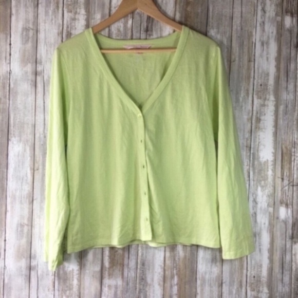 Victoria's Secret Sweaters - Victoria's Secret Green Lightweight Cardigan